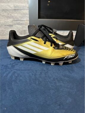 Adidas F50 Messi Soccer Cleats Yellow Black White
